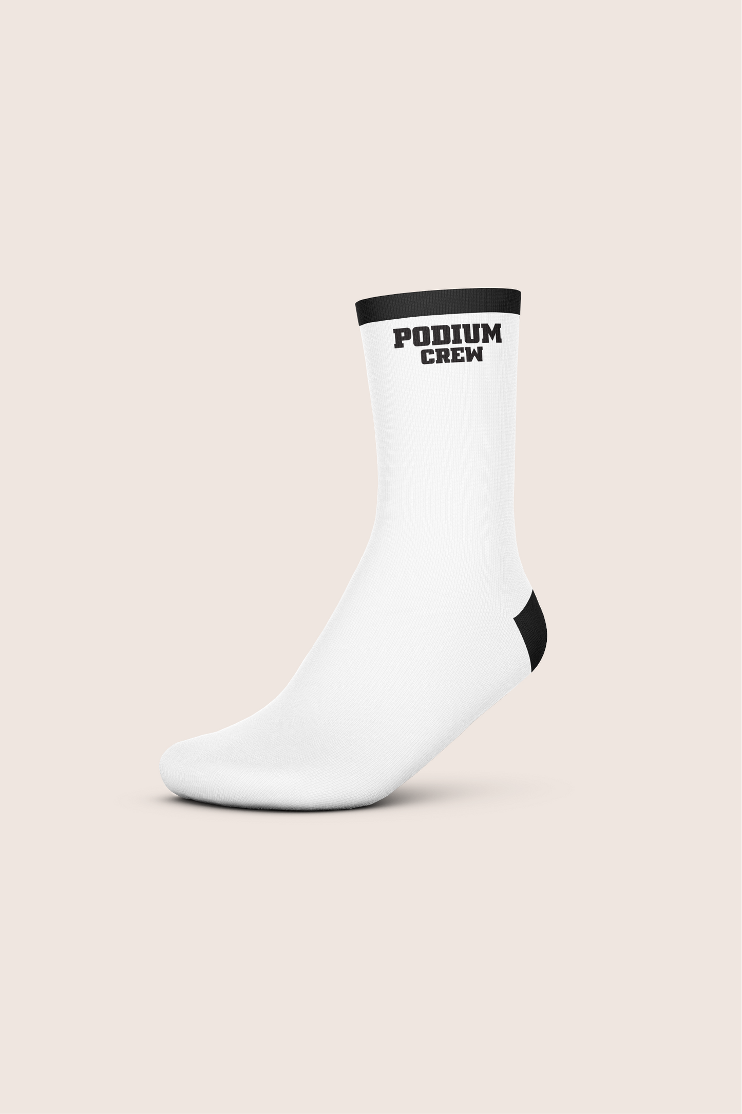 PODIUM CREW-Socks Text Logo